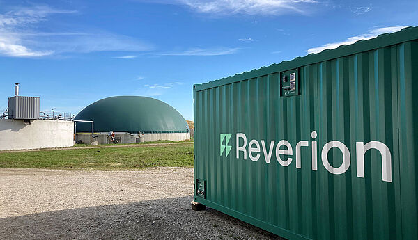 Foto einer Biogasanlage von Reverion
