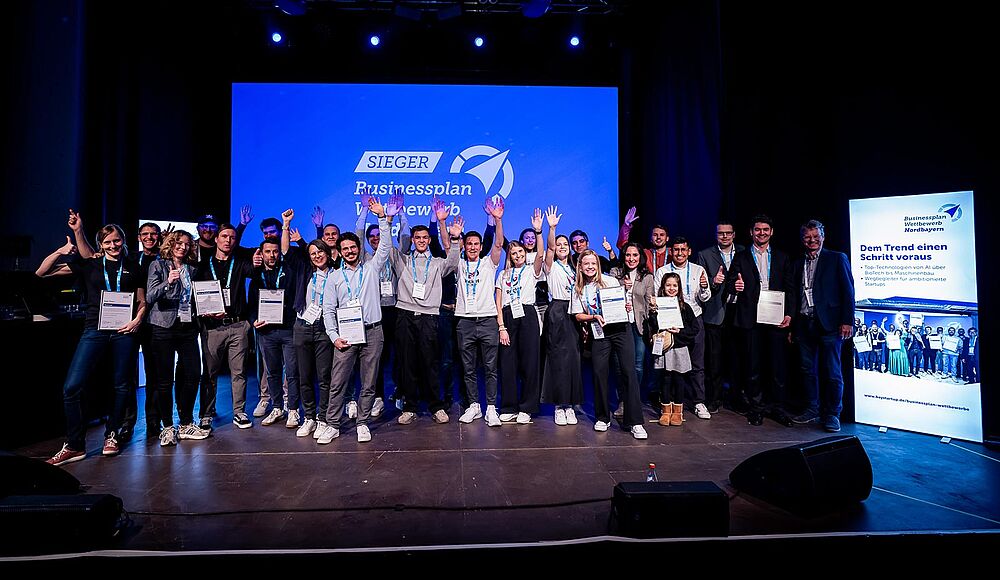 Foto der Sieger des Bayerischen Businessplan Wettbewerbs