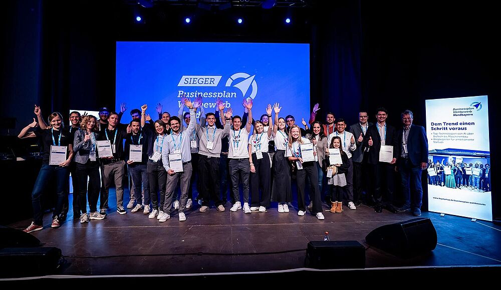 Foto der Sieger des Bayerischen Businessplan Wettbewerbs
